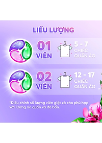 Túi Viên Giặt Xả MaxKleen 2 Trong 1 Hương Nước Hoa Huyền Diệu (34 viên/ túi)