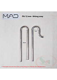In out inox MAD phi 10, 12, 16, 19 mm CNC ống lọc thùng bể cá tép thủy sinh