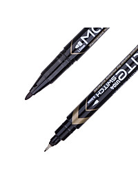 Bút lông dầu dạ kính hai đầu Deli - Bút dạ chết không xoá được - Nhiều màu