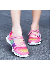 Giày Bé Gái Đa Sắc Màu Siêu Nhẹ Cho Bé Gái 3 - 12 Tuổi GA96 - Hồng