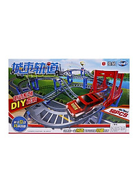 Bộ đồ chơi đường đua ô tô tàu lượn 56 chi tiết chất liệu nhựa ABS bền chắc, dẻo dai và an toàn cho trẻ