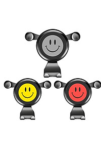 Giá Đỡ Điện Thoại trên ô tô Hình Mặt Cười Kẹp Trực Tiếp Vào Khe Gió Của Điều Hòa Xe Hơi YE-R054