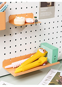 Hộp bút + khay đựng + kệ L ngắn + kệ L Dài + kệ tam giác Dola Home để vật dụng cần thiết - Phụ kiện bảng Pegboard