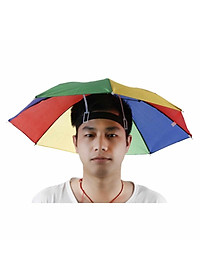 Dù Đội Đầu Che Mưa Nắng 7 Màu Tiện Lợi Khi Câu Cá, Du Lịch