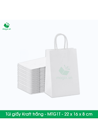 MTG1 MTG1T - 22x16x8 cm - Combo 25 túi giấy Kraft Nhật cao cấp
