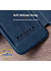 Bao da dành cho iPhone 13 Pro Max hàng chính hãng Nillkin QIN có nắp trượt bảo vệ camera