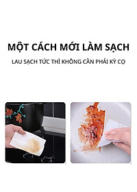 Khăn Ướt Lau Bếp , Lau Tủ , Lau Bàn Ghế,..vv Gói 80 Tờ Không Chất Tẩy Rửa An Toàn Với Da , Siêu Dai Có Thể Giặt Sạch Và Tái Sử Dụng - Hàng Chính Hãng