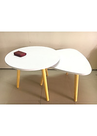 Pk - Cặp bàn tròn, tam giác sofa 60-60, bàn trà, bàn cafe, coffee, cà phê, bàn salon, sopha