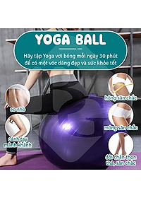 [All Size] KHÔNG KÈM BƠM BG Bóng Tập Yoga, Bóng Yoga Tròn  45cm - 55cm - 65cm - 75cm - 85cm Cỡ Đại Cao Cấp - Chính Hãng (Hàng nhập khẩu)