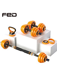 Bộ Tạ Tay Điều Chỉnh Đa Năng 4 IN 1 FED Tạ Gang Mã Niken loại 30kg --- Hàng Chính Hãng
