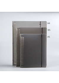 Bìa sổ tay bìa nhựa / Bìa gáy còng có thể thay lõi, ruột sổ  nhiều size A5-B5-A4 