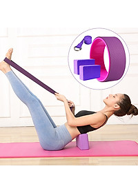 Combo Vòng yoga 33cm +2 gối yoga+1 Dây tập 1,83m Tiện Dụng (Bản Tiêu Chuẩn)