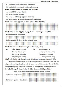 Đề Kiểm Tra Tiếng Việt 4 - Tập 2