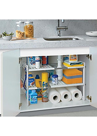 Kệ để đồ gầm bếp - Kệ để đồ 2 tầng dưới bồn rửa