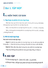 Rèn Kĩ Năng Giải Toán Lớp 6 - Tập 1