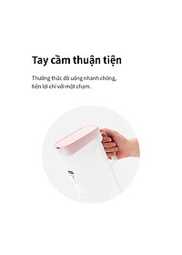 Bình nước LocknLock One Handed HAP818 - Tay cầm và nắp đậy tiện lợi - Nhựa PP - Dung tích 2.1L