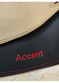 Thảm Taplo Hyundai Accent 2017-2023 loại da dày cao cấp 3 lớp chống trượt Da Carbon đen