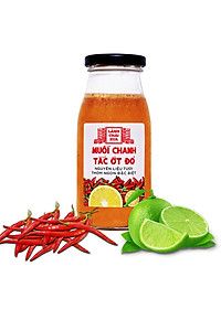 Đặc Sản Phan Thiết - MuốI ỚT Đỏ Chanh TắC Cao Cấp Làng Chài Xưa, Nguyên Liệu Tươi, Thơm Ngon Đặc Biệt, Chai Thủy Tinh 300Gr
