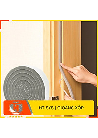 Mút xốp dán khe cửa HT SYS - Cách âm - Giảm chấn - Chống bụi - Gioăng xốp bản 15mm x2 mét -Bộ 02 cuộn