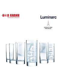 Ly Cao Uống Nước Thủy Tinh Islande 150ML, 220ML & 290ML - 12829, D6318 & D6293 - Bộ 6 ly