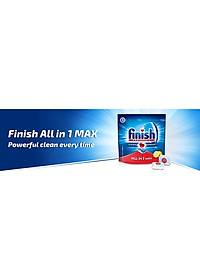 "FINISH TÀI TRỢ" VIÊN RỬA BÁT FINISH ALL IN ONE MAX 10 TÁC DỤNG - HƯƠNG CHANH