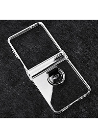 Ốp lưng chống sốc trong suốt kèm iring cho Samsung Galaxy Z Flip 7 5G hiệu Likgus Cover Ring (chất liệu cao cấp, thiết kế iring chống rơi rớt) - hàng nhập khẩu