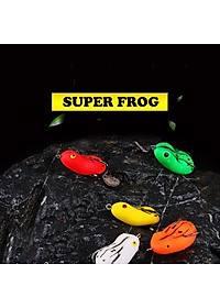Siêu nhậy - Mồi câu lure nhái hơi có thìa super frog - M01