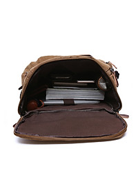 Balo du lịch nam vải canvas cao cấp Dành Cho Đi Học, Dã Ngoại, Đi Phượt, Đựng Laptop (14-17")