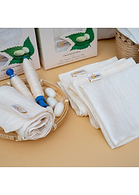 Khăn Mặt Tơ Tằm Cao Cấp SenSilk- Combo Hạnh Phúc 22 - Quà tặng Gia Đình (4 Khăn)