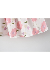 Váy đầm cho bé gái kèm mũ rộng vành xinh xắn, đầm đi biển cho bé từ 8-15kg Easy Baby (SD-3653G)