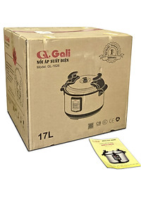 Nồi áp suất Gali GL-1626, dung tích 17lít, Sử dụng hoàn hảo cho các nhà hàng, quán ăn, trường học, hàng chính hãng 100%, bảo hành 24 tháng Gali