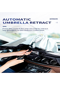 Ô che nắng, chắn tia UV kính lái ô tô đa năng - Chất liệu: (vải dù) keo bạc titan - Kích thước: 80x145cm