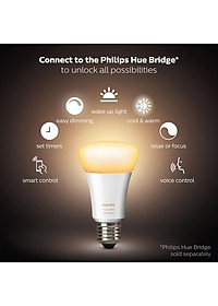 Bóng đèn thông minh Philips Hue White Ambiance E27 8.5W Bluetooth và Zigbee