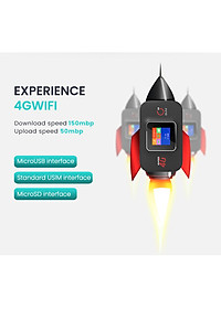 Bộ Phát Wifi Từ Sim 4G LTE OLAX MF982  Tốc Độ 150Mb Màn Hình LCD Hiển Thị Thông Minh Pin 3000mAh Dùng 12 Giờ - Hàng Chính Hãng