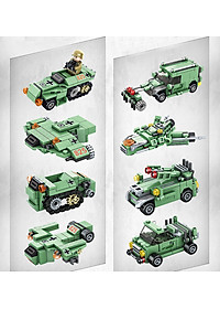 Đồ chơi lắp ráp cho bé trai Robot và Xe Tank 8 trong 1 với 832 chi tiết có thể ráp thành 25 kiểu khác nhau Mã 633029