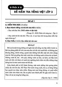Sách bổ trợ - Bộ Đề Kiểm Tra Môn Tiếng Việt Lớp 3 (Dùng Kèm SGK Chân Trời Sáng Tạo)