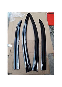 Bộ vè che mưa đen dành cho xe Hyundai I10 bản SEDAN chất liệu DÀY và BỀN