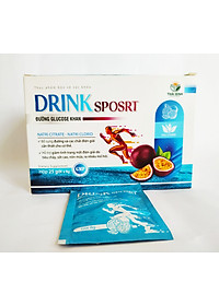 COMBO 5 GÓI BỘT PHA NƯỚC UỐNG VÀ BÙ CHẤT ĐIỆN GIẢI ORESOL DRINK SPORTS VỊ CHANH LEO –  GÓI 8GAM