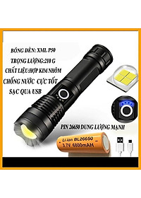 Đèn Pin P50 3200Lm Nhật Bản Siêu Sáng Dung Lượng Pin Cao