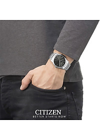 Đồng Hồ Nam Citizen Dây Titanium AW2020-82H - Mặt Xám (Sapphire)