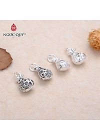 Charm bạc túi tài lộc treo - Ngọc Quý Gemstones