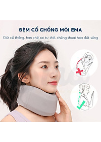 Nẹp cổ mềm chống cổ rùa EMA, đệm đỡ chống mỏi cổ vai gáy, định hình, ngừa thoái hóa đốt sống cổ
