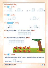 Đề Kiểm Tra Toán Lớp 1 - Cánh Diều (Tự Chọn Sách)