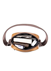 Túi đeo chéo nam DA BÒ THẬT phong cách mới  - BEE GEE DCN9214