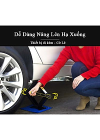 Kích Nâng Gầm Ô Tô, Xe Con, Xe Máy 2 Tấn Loại Dày Kèm Cờ Lê Nhỏ Gọn – Thay Lốp Khẩn Cấp Dễ Dàng