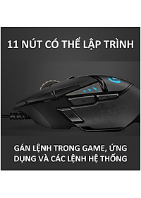 Chuột game hiệu suất cao Logitech G502 Hero RGB Lightsync - Hàng chính hãng
