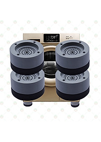 [Tốt Bền] Bộ 04 Chân Đế KhoNCC Chống Rung Lắc, Giảm Ồn Máy Giặt - Tủ Lạnh - Hàng Chính Hãng - KLVQ-5214-BCRMG