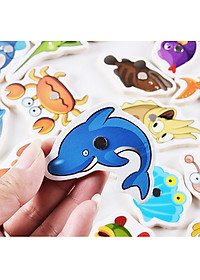 Đồ chơi câu cá nam châm gỗ 32 con chi tiết cho bé