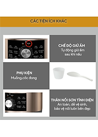 Nồi Áp Suất BlueStone PCB-5648 - 4,5 lít - 900W - Bảng điều khiển cơ - Bảo hành 2 năm - Hàng chính hãng