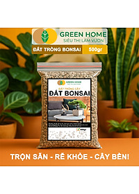 Đất Trồng Cây Bonsai Greenhome, Bao 500GR, Promix, Trộn Sẵn, Tiện Dụng, Giữ Ẩm Tốt, Thoáng Khí, Rễ Khoẻ, Thân To
